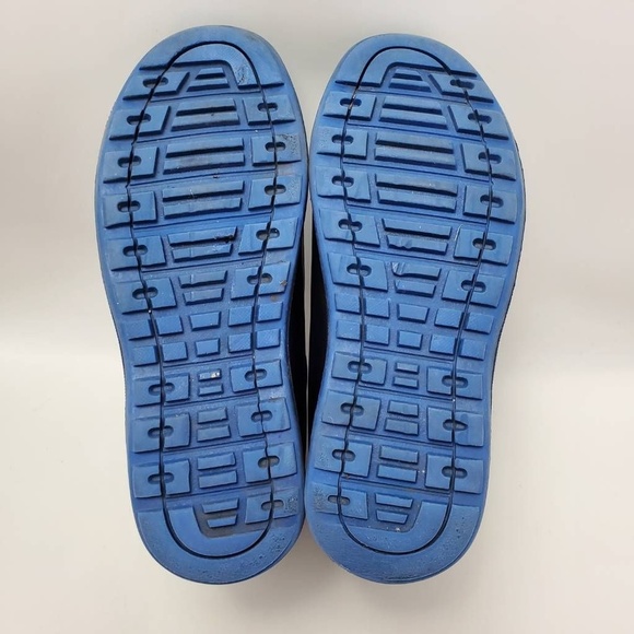 Wonder Nation Sintetico Winter Skater Boot Black Blue Lace Up Size 5 - Picture 10 of 12